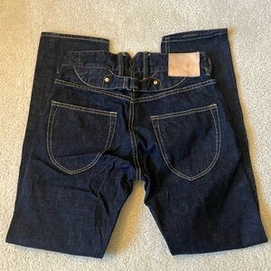 Vintameri MFG retro buckle-back selvedge jeans